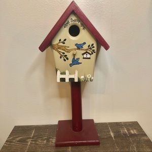 Indoor or Outdoor Wooden Bird House